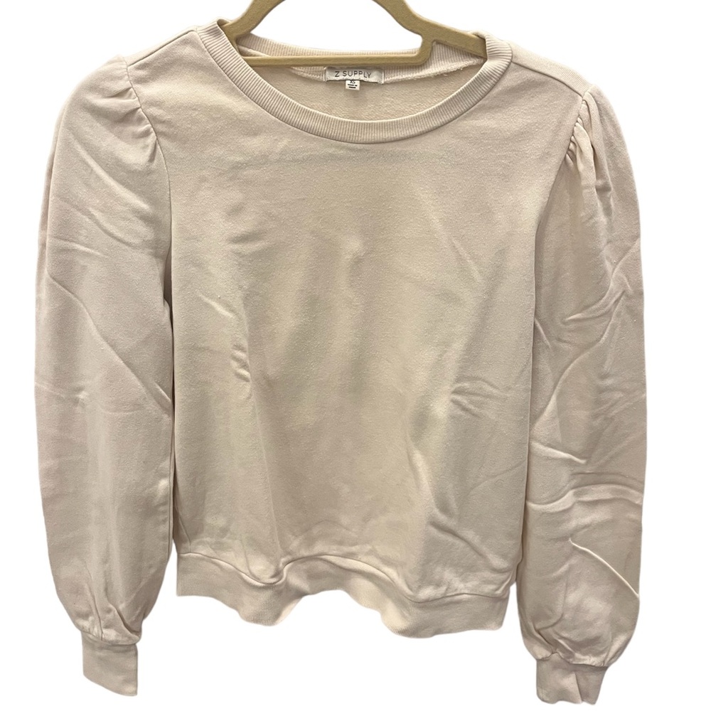 Z-Supply Womens XS Classic Puff Sleeve Sweatshirt